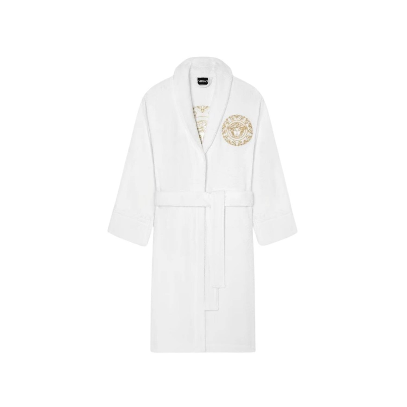 Versace Μπουρνούζι λευκό/χρυσό extra large σειρά Medusa Gala Μπουρνούζια
