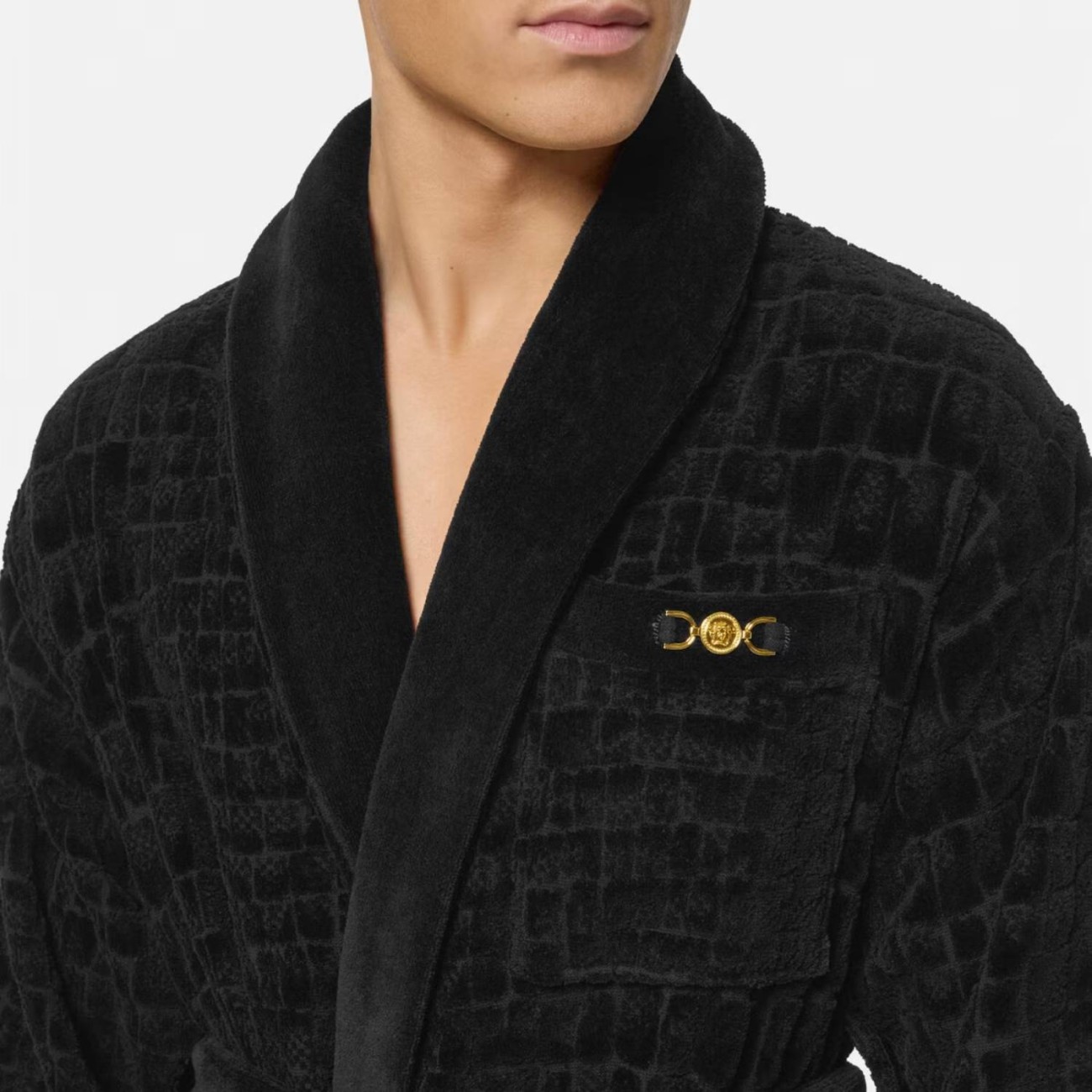 Versace Μπουρνούζι μαύρο extra large σειρά Medusa 95 Μπουρνούζια