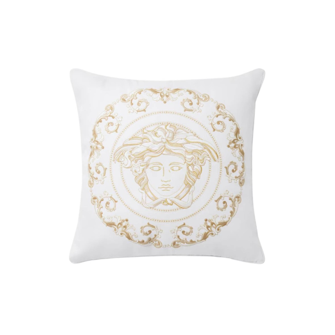 Versace Μαξιλάρι 45cm λευκό/χρυσό σειρά Medusa Gala 