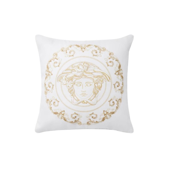 Versace Μαξιλάρι 45cm λευκό/χρυσό σειρά Medusa Gala
