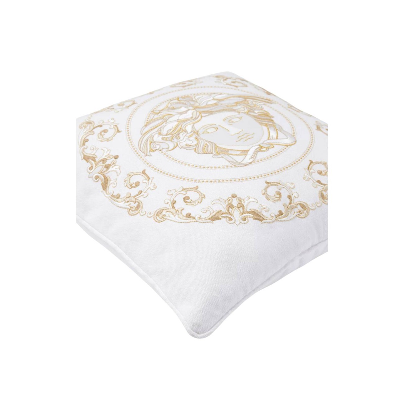 Versace Μαξιλάρι 45cm λευκό/χρυσό σειρά Medusa Gala 