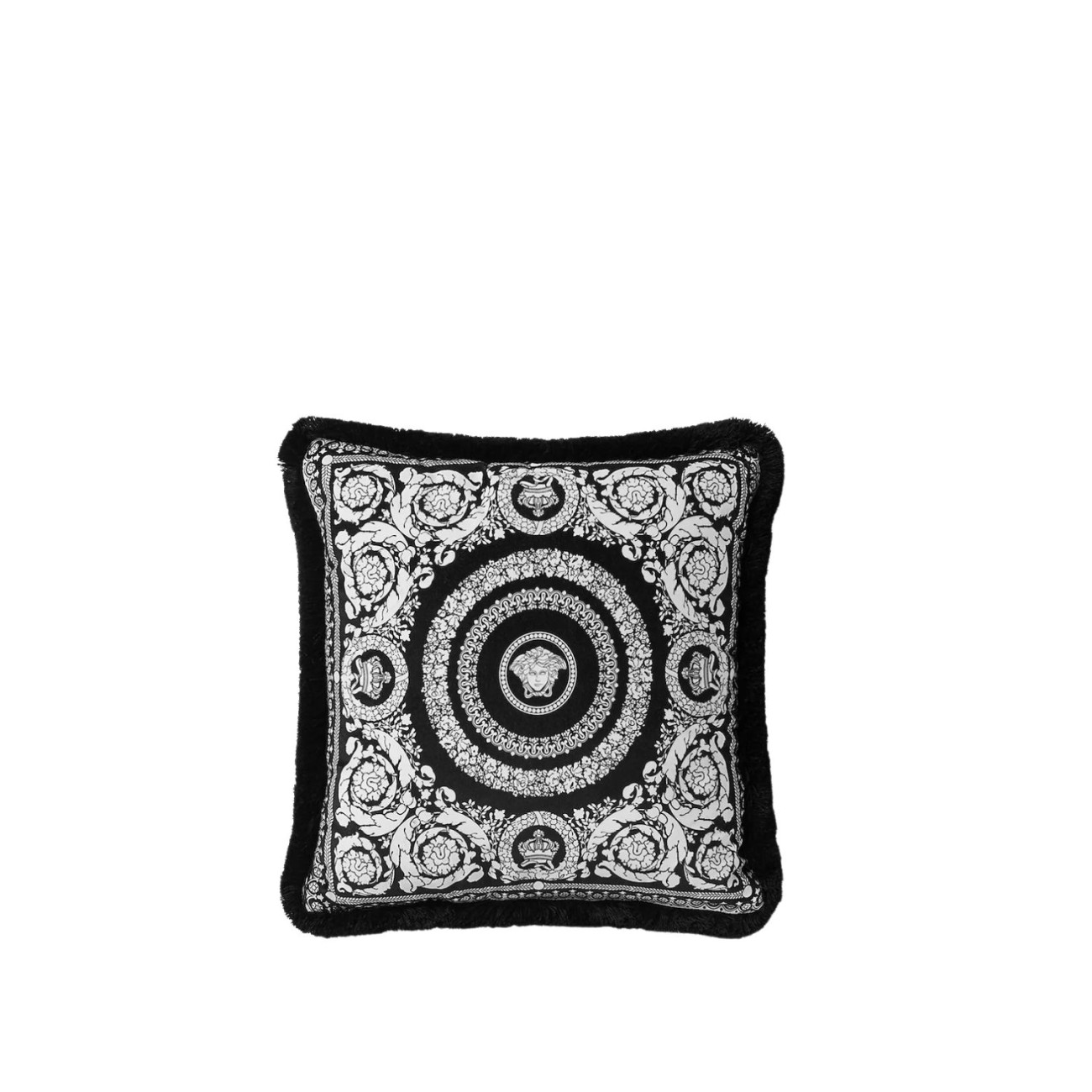 Versace Μαξιλάρι διακοσμητικό 45x45cm μαύρο σειρά Crete de fleur Μαξιλάρια/Throws