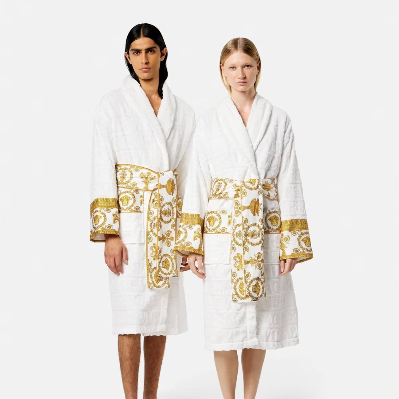 Versace Μπουρνούζι λευκό medium σειρά I Heart Baroque Μπουρνούζια