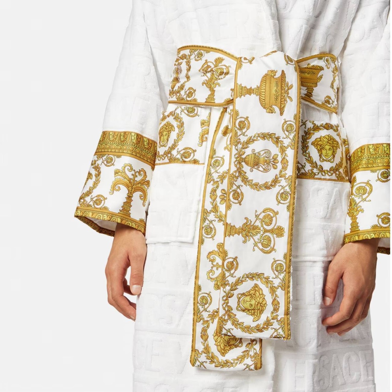 Versace Μπουρνούζι λευκό medium σειρά I Heart Baroque Μπουρνούζια