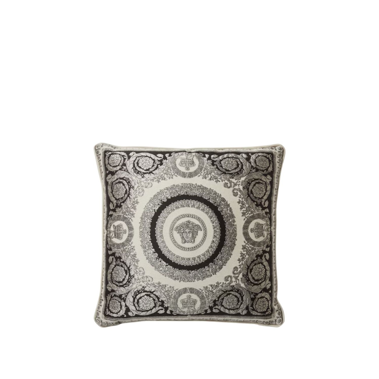 Versace Μαξιλάρι διακοσμητικό 45x45cm γκρι σειρά Crete de fleur Μαξιλάρια/Throws