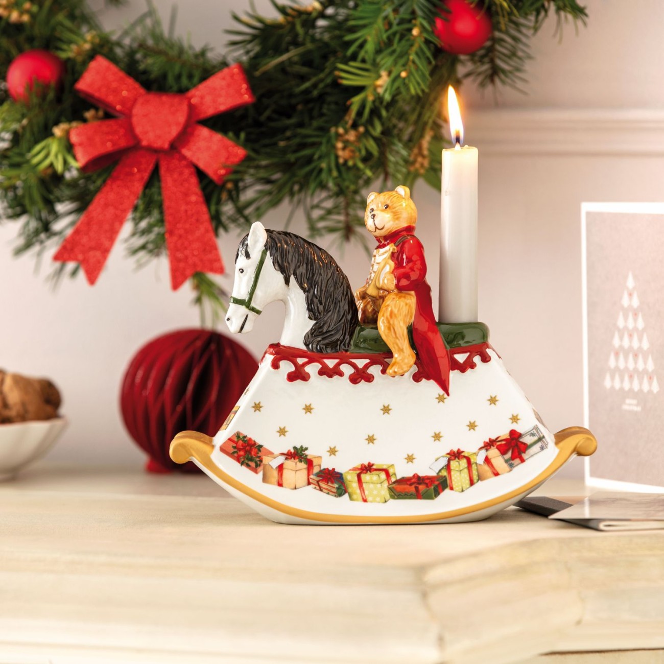 Villeroy & Boch Διακοσμητικό 21,5Χ9Χ17 εκ. Rocking Horse σειρά Christmas Toys Χριστουγεννιάτικα