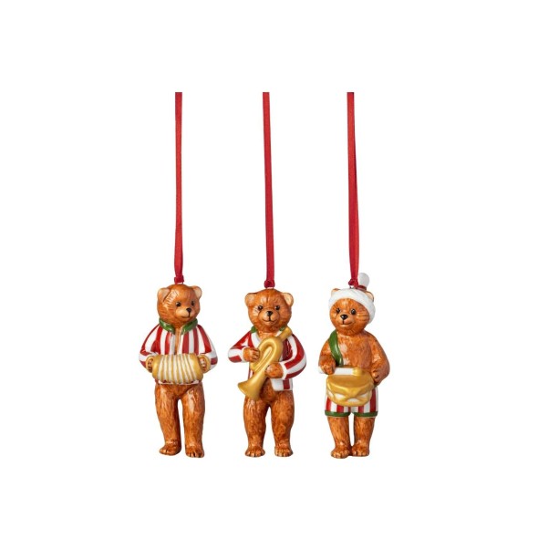 Villeroy & Boch Στολίδι πορσελάνινο σετ 3 τεμ. Teddy Bears σειρά Nostalgic Ornaments Villeroy & Boch Στολίδι πορσελάνινο σετ 3 τεμ. Teddy Bears σειρά Nostalgic Ornaments