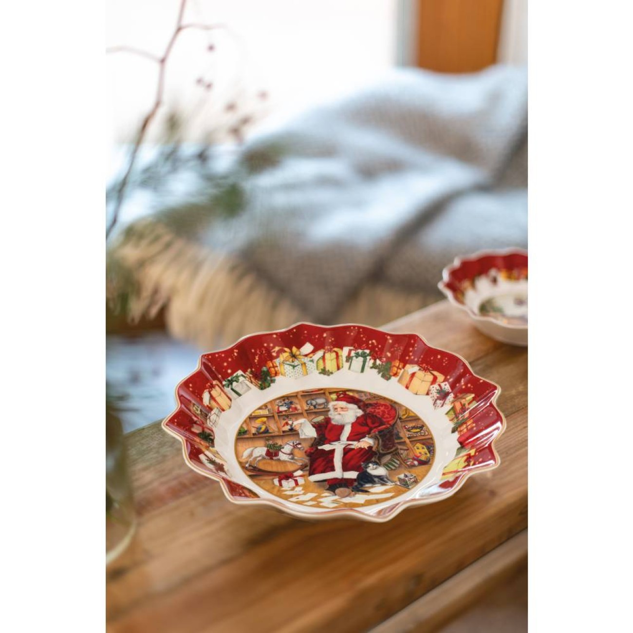 Villeroy & Boch Μπολ μεγάλο 25 εκ. Santa reads wish lists σειρά Toy's Fantasy Χριστουγεννιάτικα
