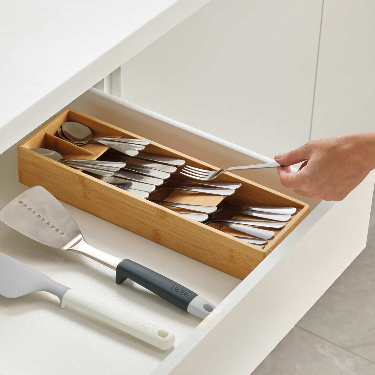 Joseph Joseph Θήκη οργάνωσης 40X12,2X6εκ. Bamboo σειρά DrawerStore 