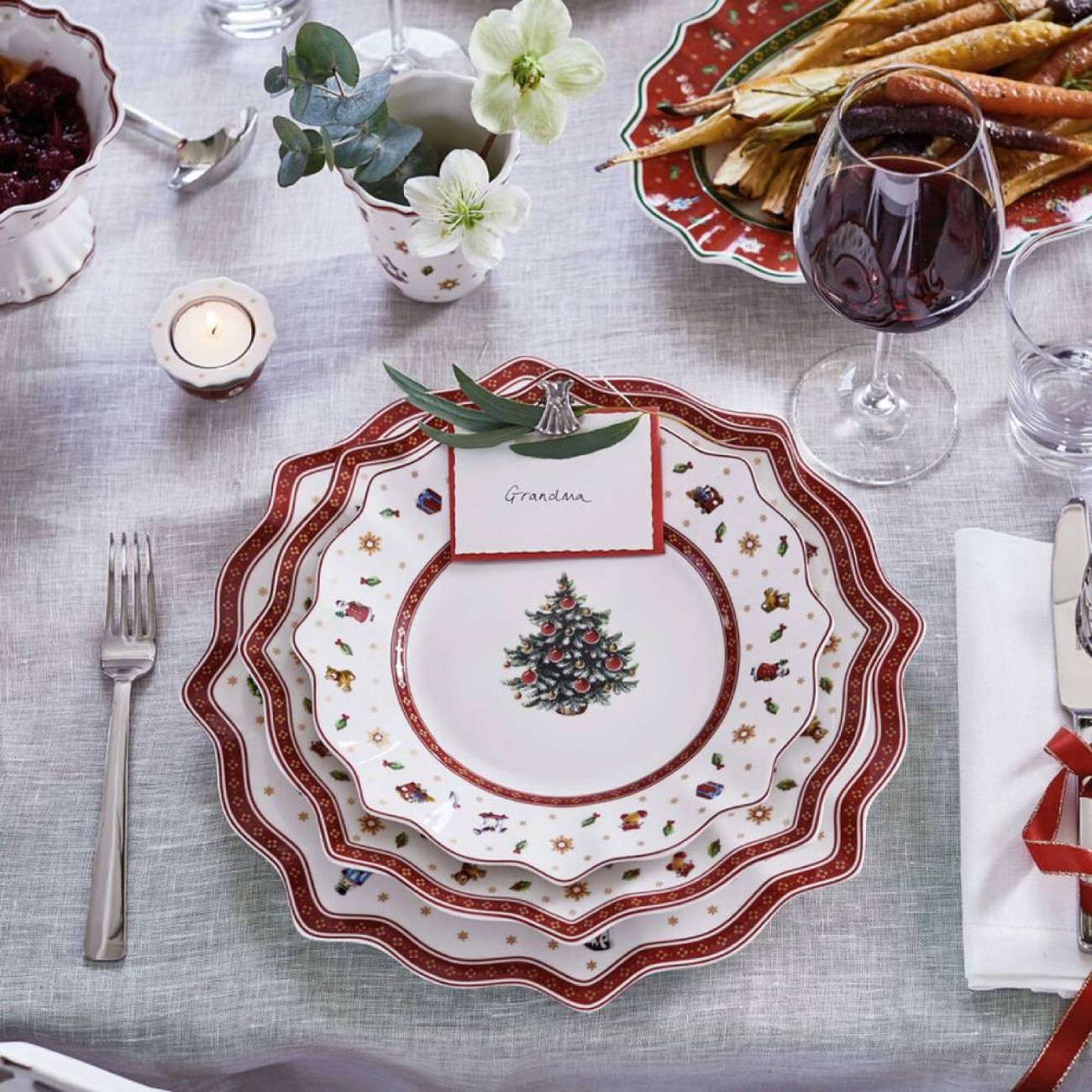 Villeroy & Boch Πιατέλα/πιάτο φαγητού 29cm σειρά Toy's Delight Χριστουγεννιάτικα
