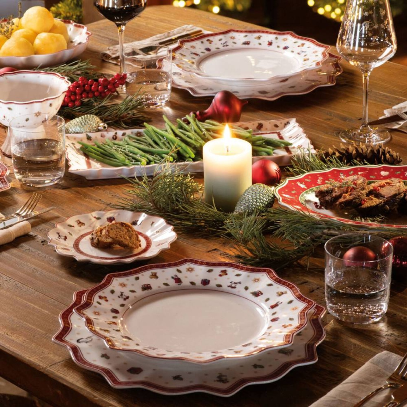 Villeroy & Boch Πιάτο 17 εκ. Λευκό σειρά Toys Delight Χριστουγεννιάτικα