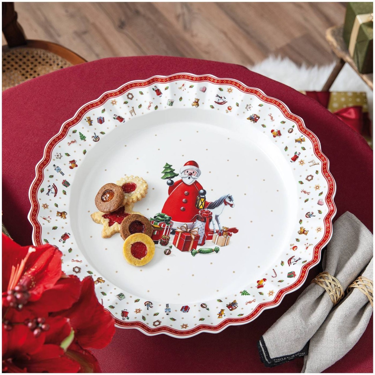 Villeroy & Boch Πιατέλα στρογγυλή 45cm σειρά Toy's Delight Χριστουγεννιάτικα