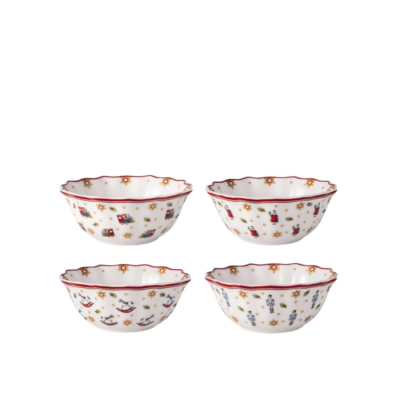 Villeroy & Boch Σετ 4 τεμ. μπολ 15 εκ./0,28 λτ. Anniversary σειρά Toy's Delight Χριστουγεννιάτικα