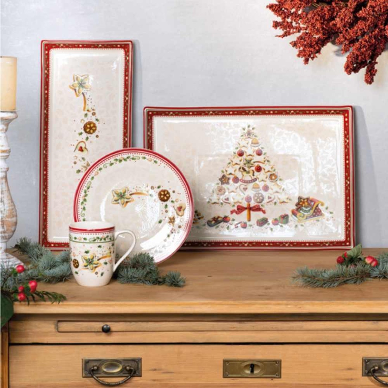 Villeroy & Boch Πιατέλλα παραλληλόγραμμη 39Χ26,5 εκ. σειρά Winter Bakery Delight
 Χριστουγεννιάτικα