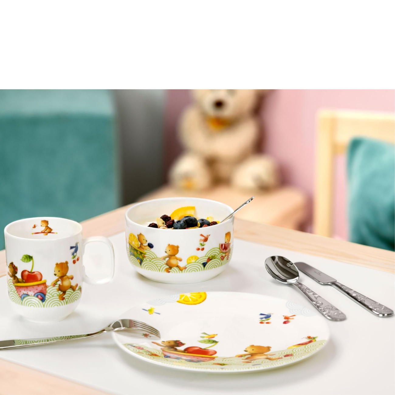 Villeroy & Boch Παιδικό σετ 7 τεμ σειρά Hungry as a Bear Παιδικά Σετ Φαγητού