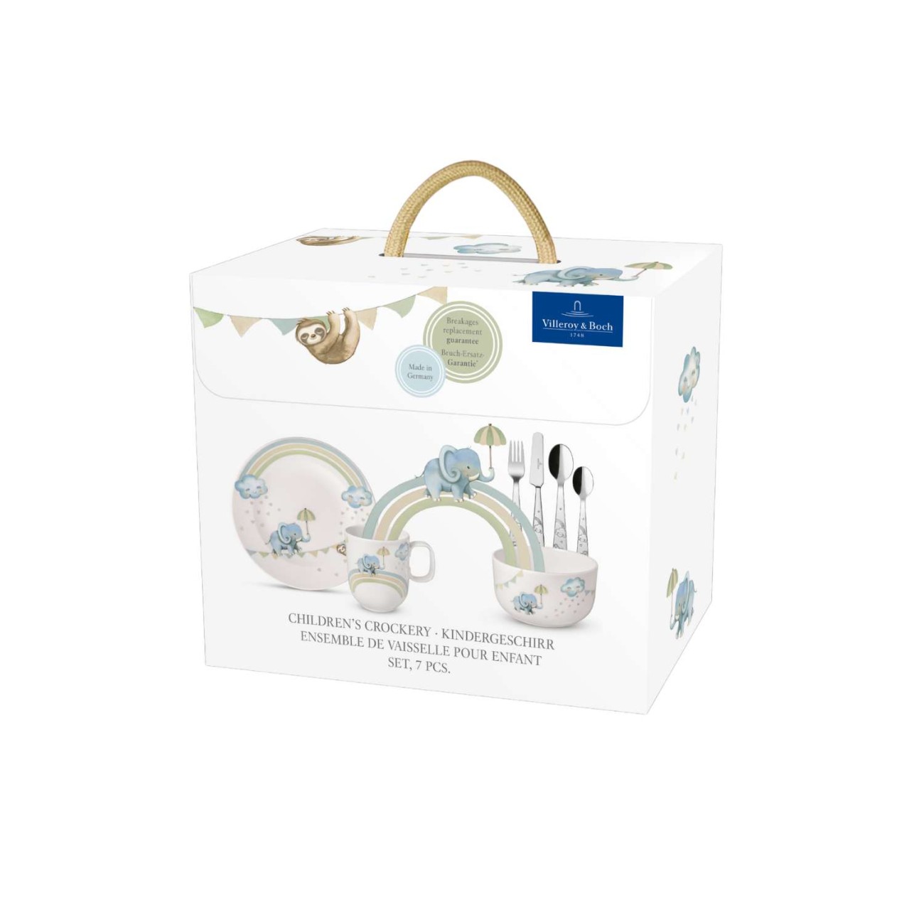 Villeroy & Boch Παιδικό σετ 7 τεμ. Walk Like an Elephant σειρά Boho Kids Παιδικά Σετ Φαγητού