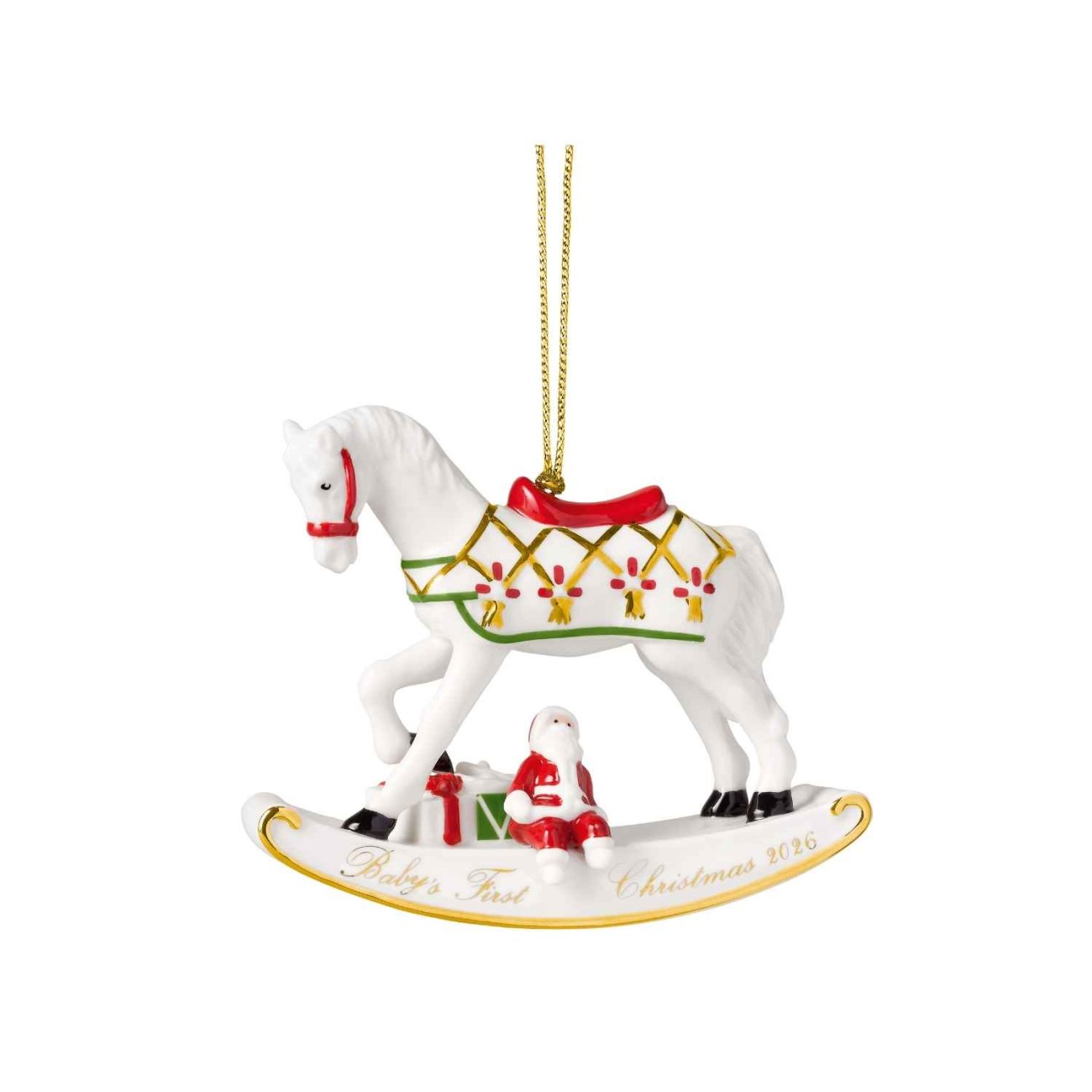 Villeroy & Boch Στολίδι Rocking Horse 2026 σειρά Christmas Classics Χριστουγεννιάτικα