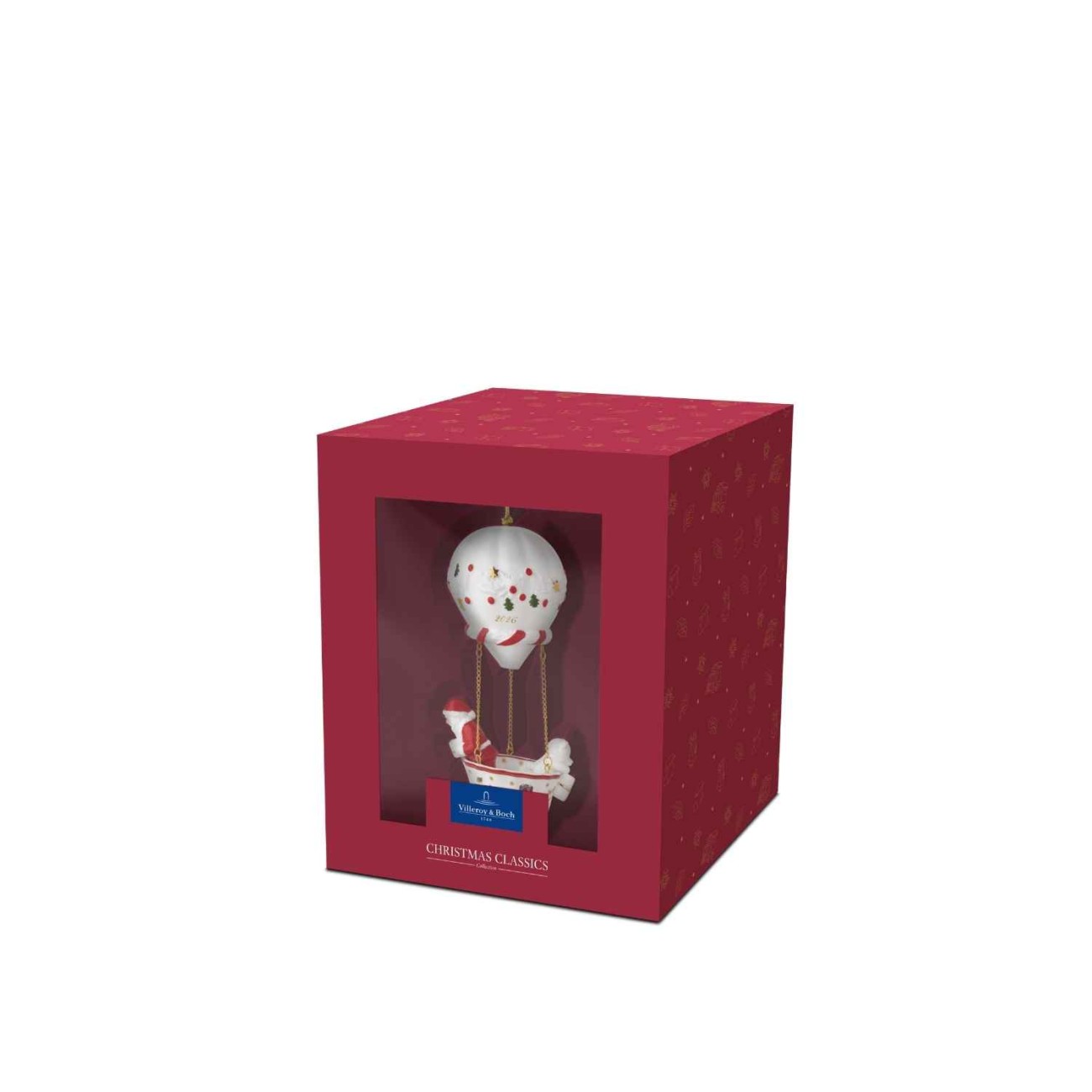 Villeroy & Boch Στολίδι Hot Air Balloon 2026 σειρά Christmas Classics Χριστουγεννιάτικα