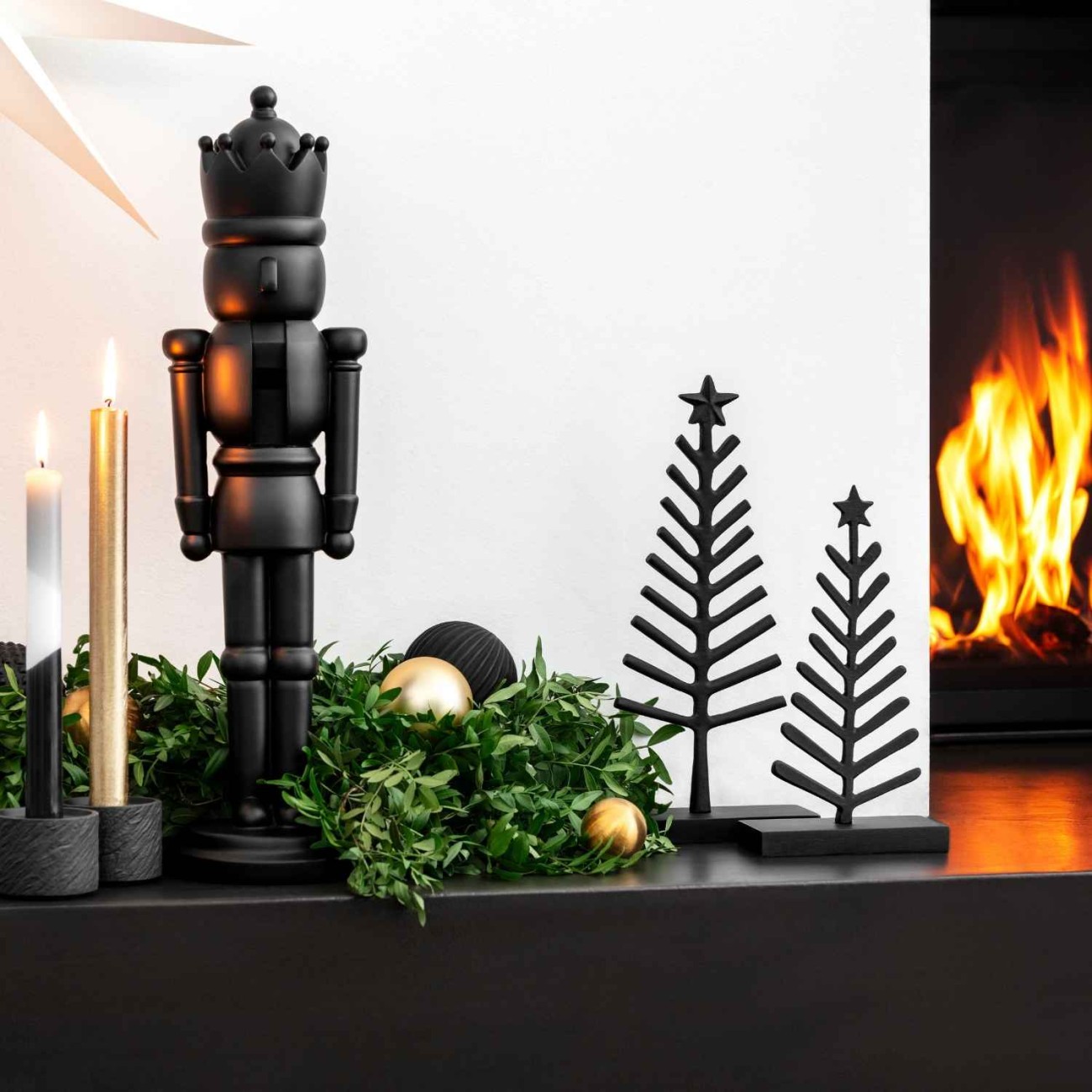 Villeroy & Boch Φιγούρα Nutcracker Black 46,5 εκ. σειρά Christmas Chic Χριστουγεννιάτικα