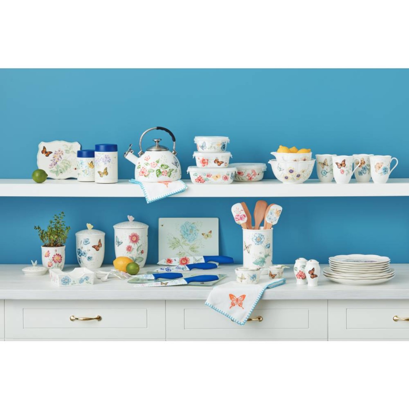 Lenox Βάση κοπής& δίσκος 33.02 x 25.4 x 1.27εκ Butterfly Meadow Αξεσουάρ Σερβιρίσματος