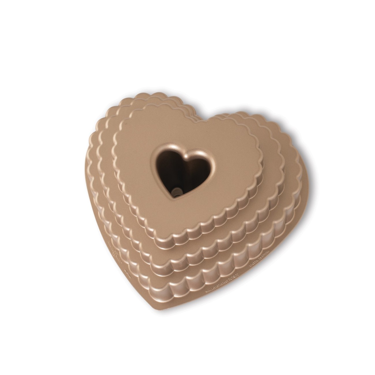 Nordic Ware Φόρμα για κέικ με τρύπα σε σχήμα καρδιάς 27x25x11,5εκ. σειρά Toffee Φόρμες Κέικ
