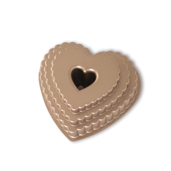 Nordic Ware Φόρμα για κέικ με τρύπα σε σχήμα καρδιάς 27x25x11,5εκ. σειρά Toffee Nordic Ware Φόρμα για κέικ με τρύπα σε σχήμα καρδιάς 27x25x11,5εκ. σειρά Toffee