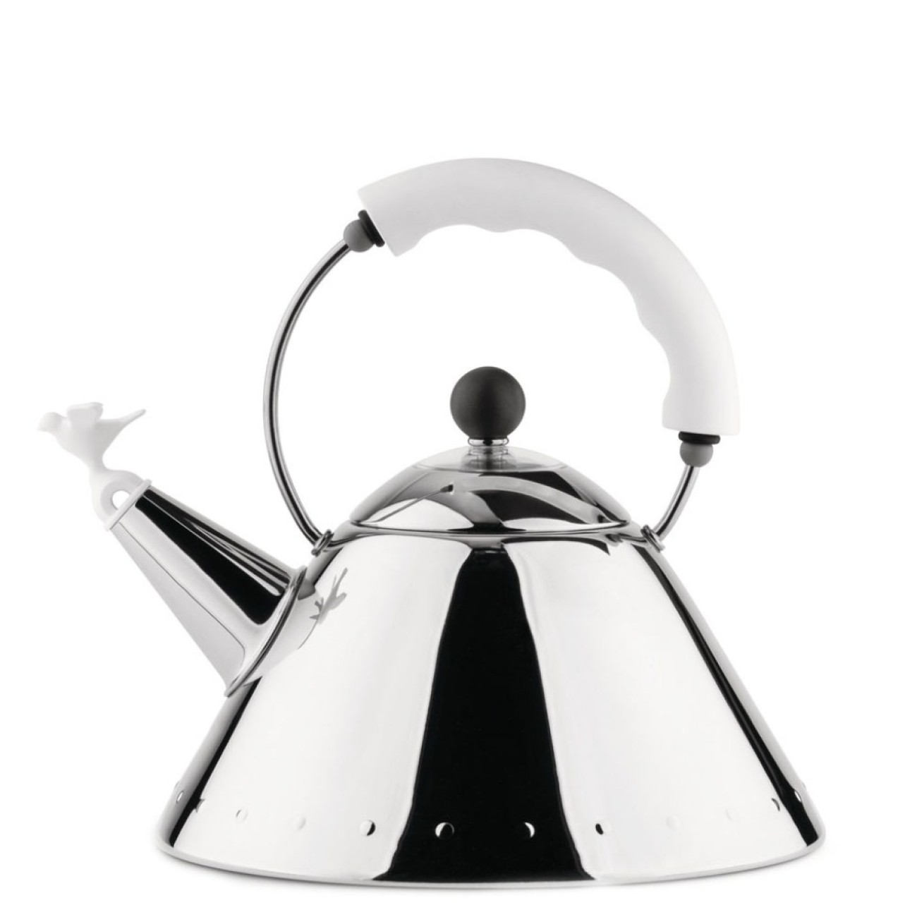 Alessi Βραστήρας 2L 22,5x22 εκ. λευκό χερούλι σειρά Kettle Καφές/ Τσάι