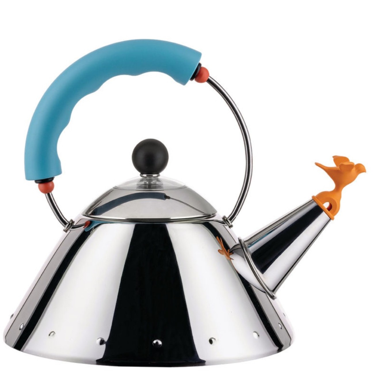Alessi Βραστήρας 1lt. γαλάζιο χερούλι σειρά Kettle Καφές/ Τσάι