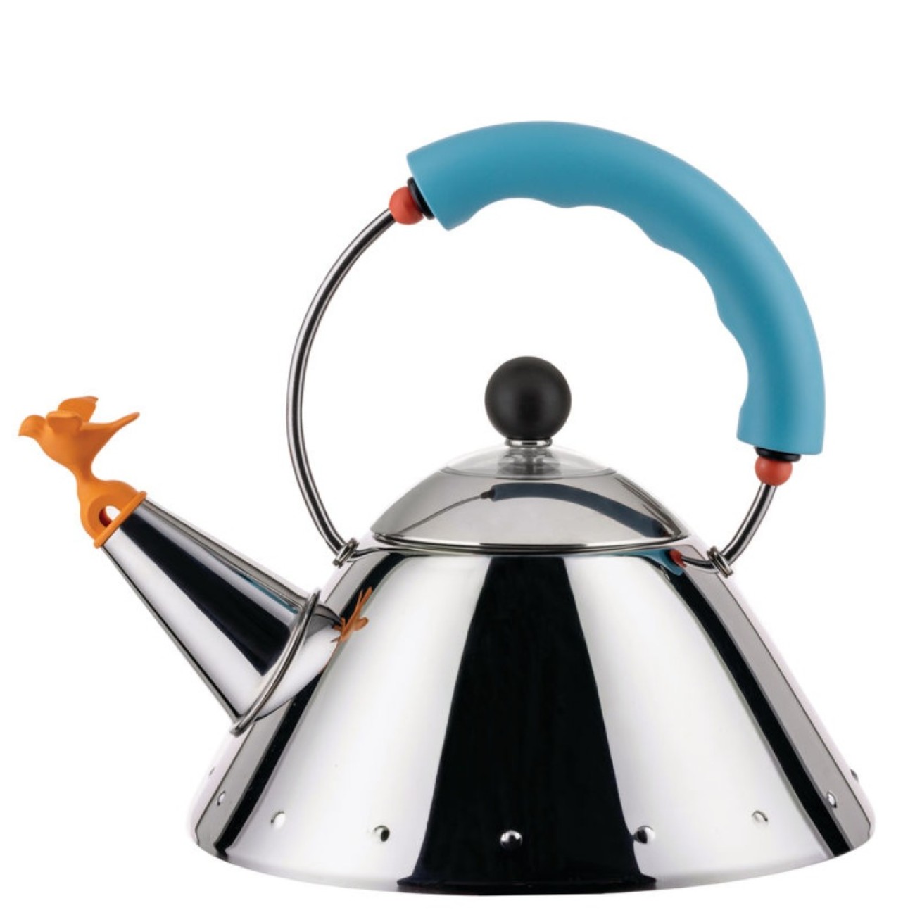 Alessi Βραστήρας 1lt. γαλάζιο χερούλι σειρά Kettle Καφές/ Τσάι