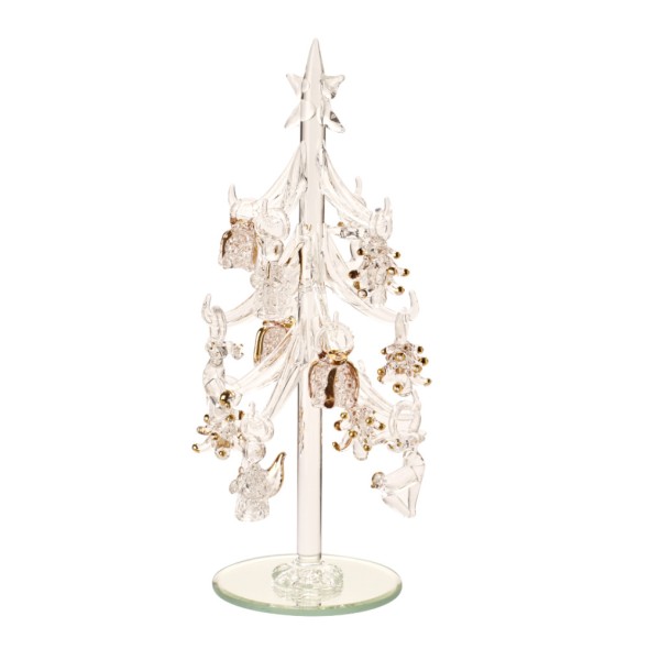 Villeroy & Boch Γυάλινο δέντρο με στολίδια 8 εκ. σειρά Winter Collage Accessoires