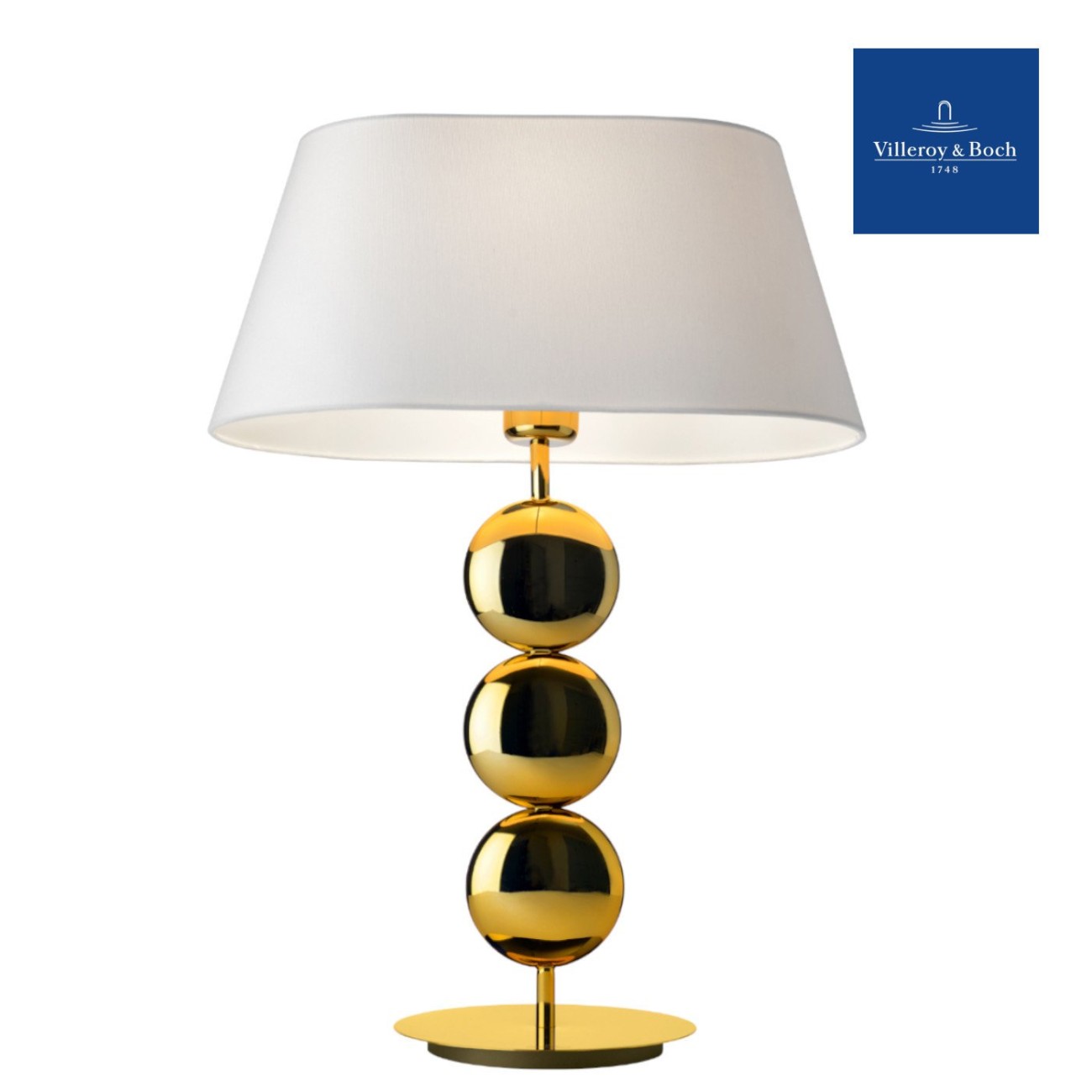 Villeroy & Boch Λάμπα 55 εκ./13W (max. 60W) οβάλ White/Gold σειρά Sofia Sompex Φωτιστικά