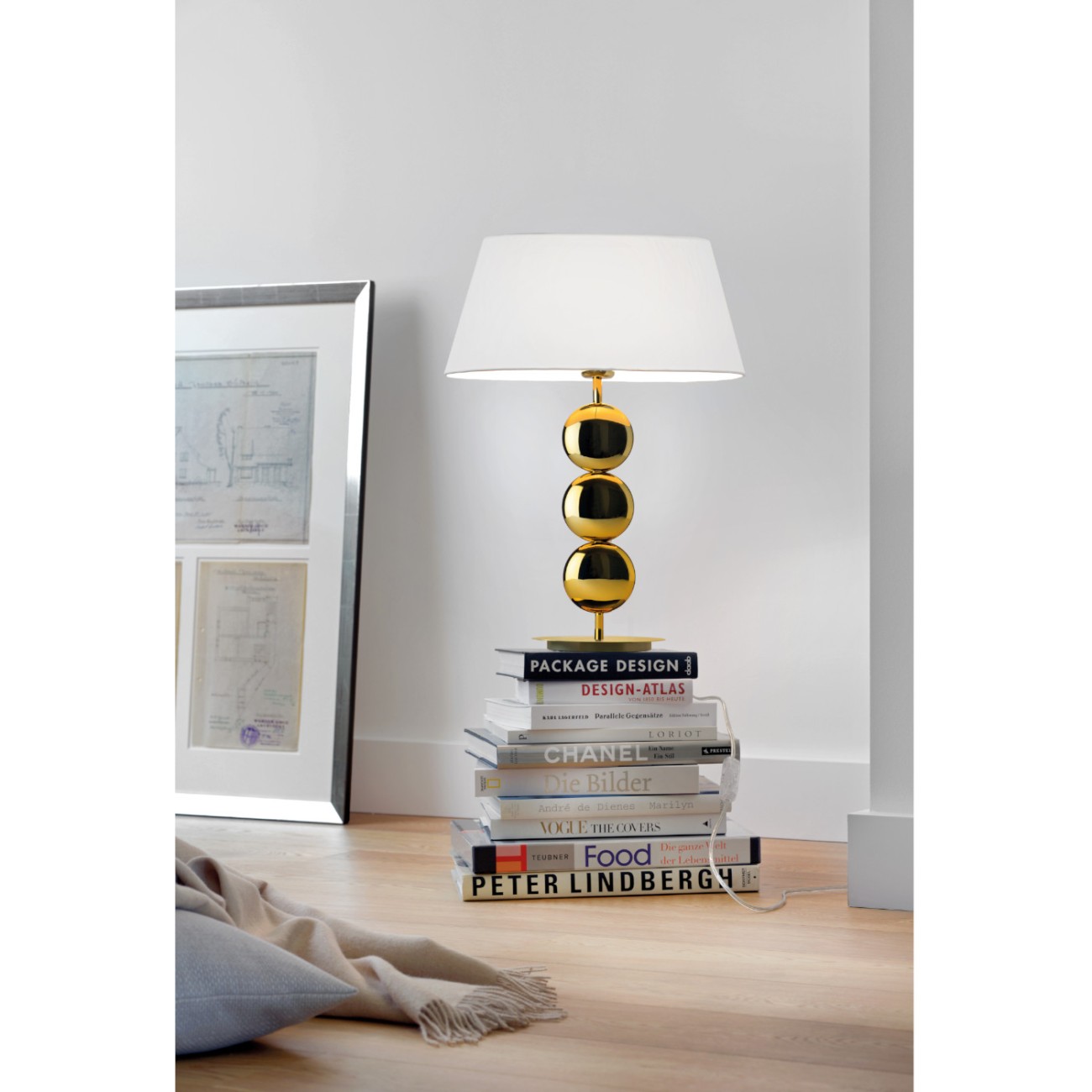 Villeroy & Boch Λάμπα 55 εκ./13W (max. 60W) οβάλ White/Gold σειρά Sofia Sompex Φωτιστικά