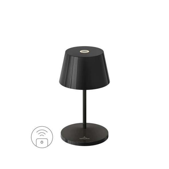 Villeroy & Boch Λάμπα 20 εκ./2,2W Black Ceramic Led στρογγυλή βάση σειρά Seoul RC Sompex Villeroy & Boch Λάμπα 20 εκ./2,2W Black Ceramic Led στρογγυλή βάση σειρά Seoul RC Sompex