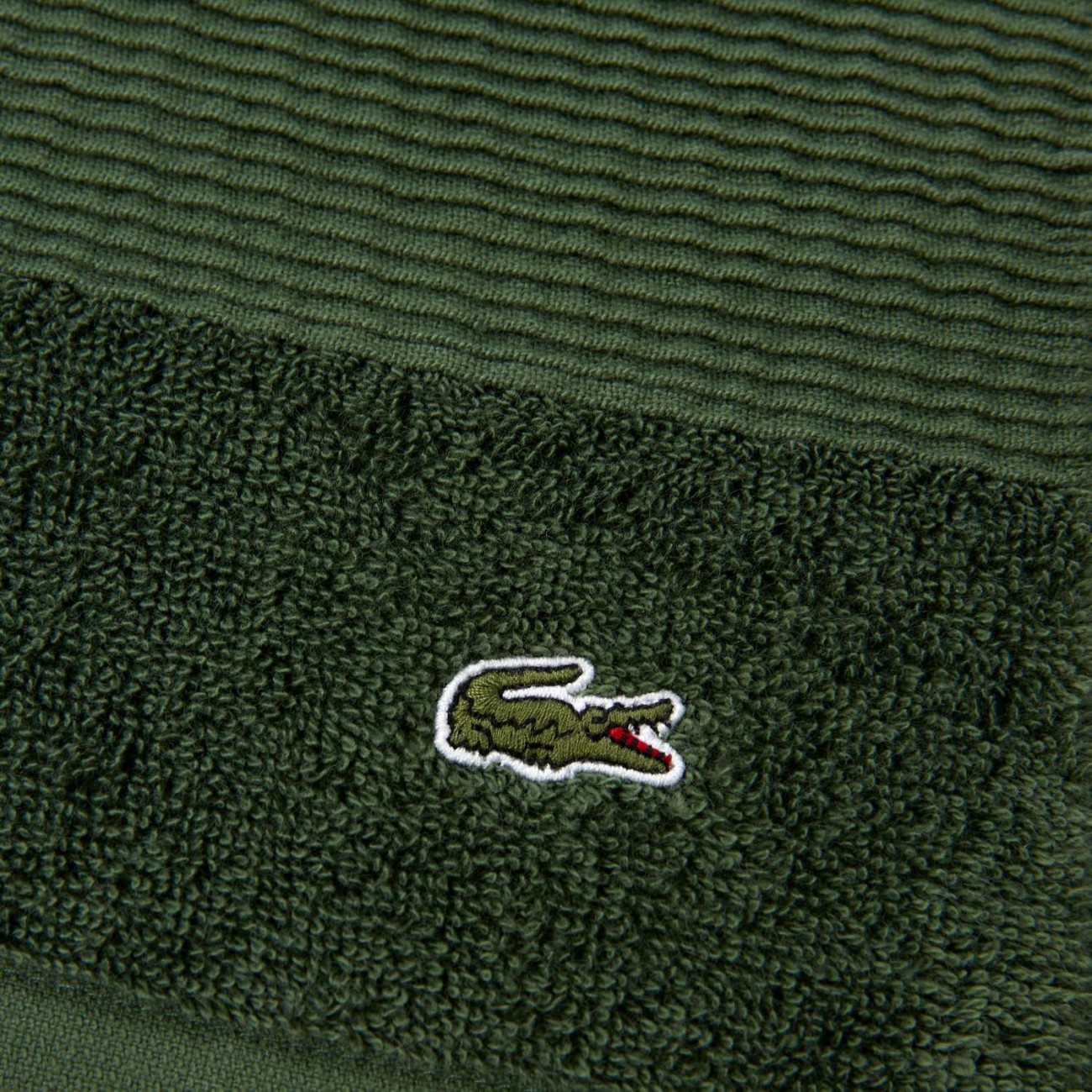 Lacoste Πετσέτα προσώπου 50x100εκ. Χρώμα Πράσινο σειρά Le Croco Πετσέτες