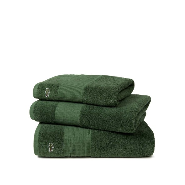 Lacoste Πετσέτα σώματος 100x150εκ. χρώμα Πράσινο σειρά Le Croco
