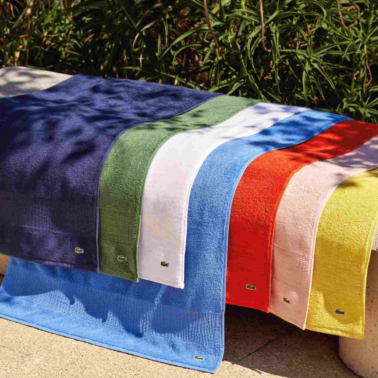 Lacoste Πετσέτα σώματος 100x150εκ. χρώμα Ροζ σειρά Le Croco Πετσέτες