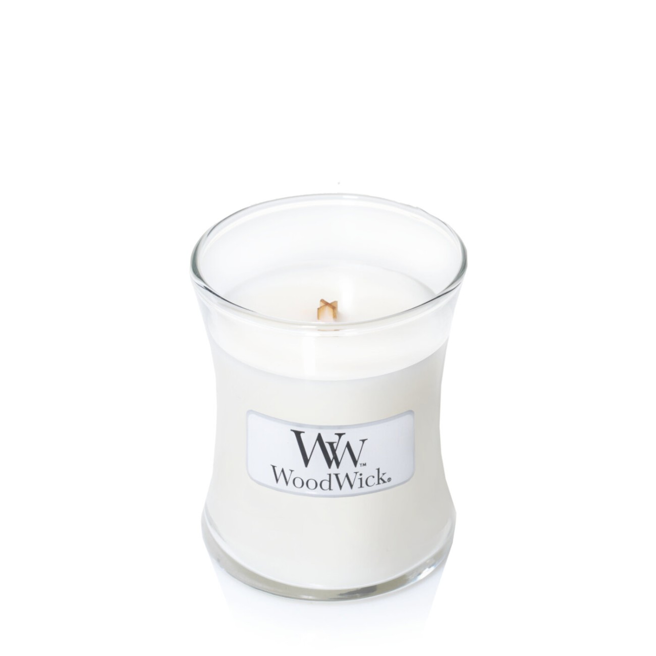 WoodWick Αρωματικό Κερί σε Γυάλινο Δοχείο Small σειρά Linen Γυάλινα δοχεία Woodwick