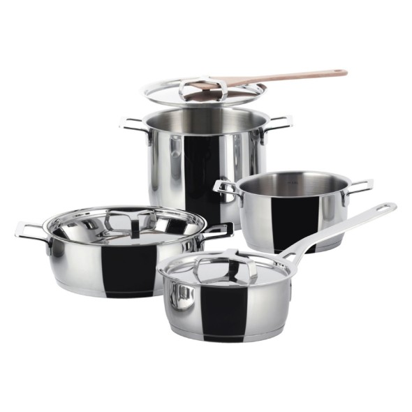 Alessi Σετ 4 τεμ. Σκεύη S/steel σειρά Pots & Pans
