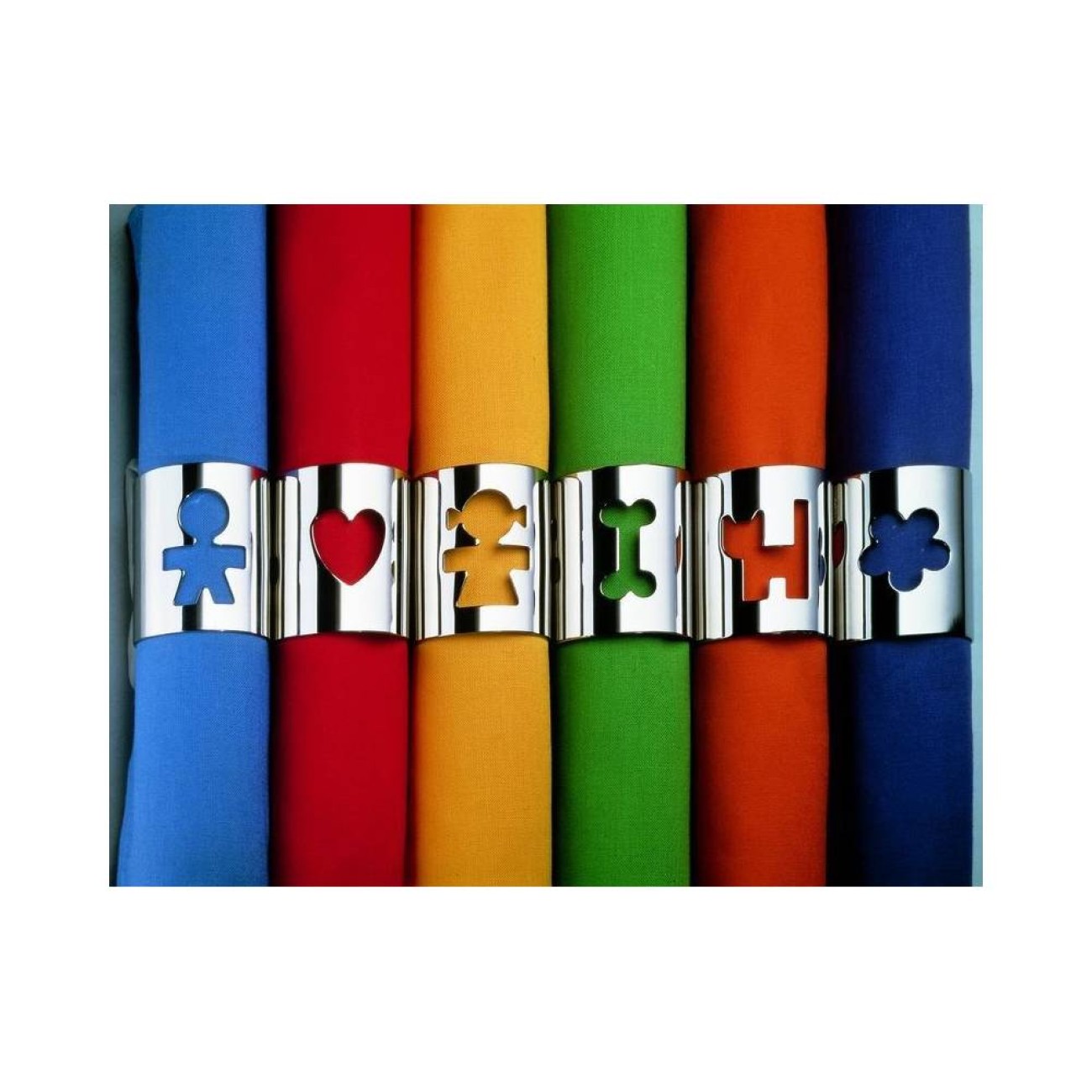 Alessi Δαχτυλίδι πετσετών 5x4,2εκ σειρά Flower Αξεσουάρ Σερβιρίσματος