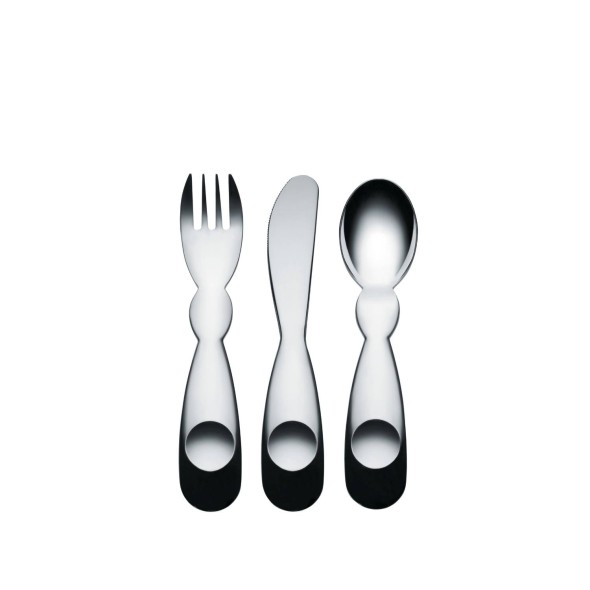 Alessi Σετ 3 τεμ. παιδικά μαχαιροπήρουνα 14 εκ. Stainless steel σειρά Alessini Alessi Σετ 3 τεμ. παιδικά μαχαιροπήρουνα 14 εκ. Stainless steel σειρά Alessini