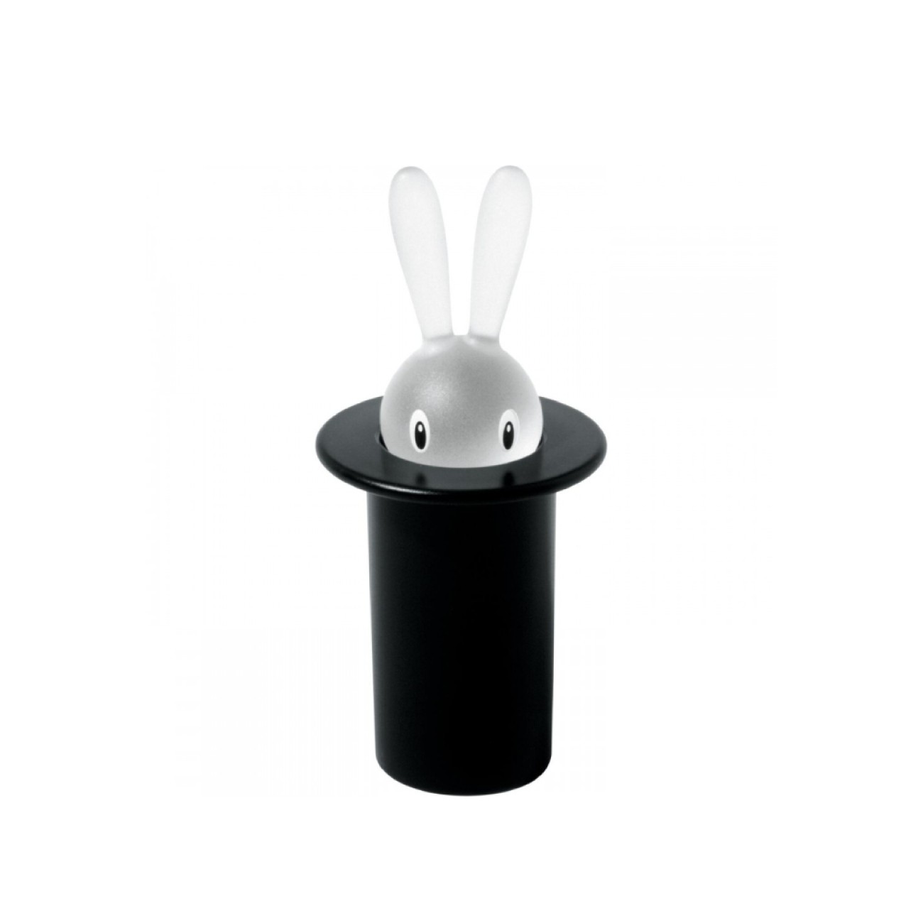 Alessi Θήκη για οδοντογλυφίδες μαύρη 14εκ σειρά Magic Bunny Αξεσουάρ Σερβιρίσματος