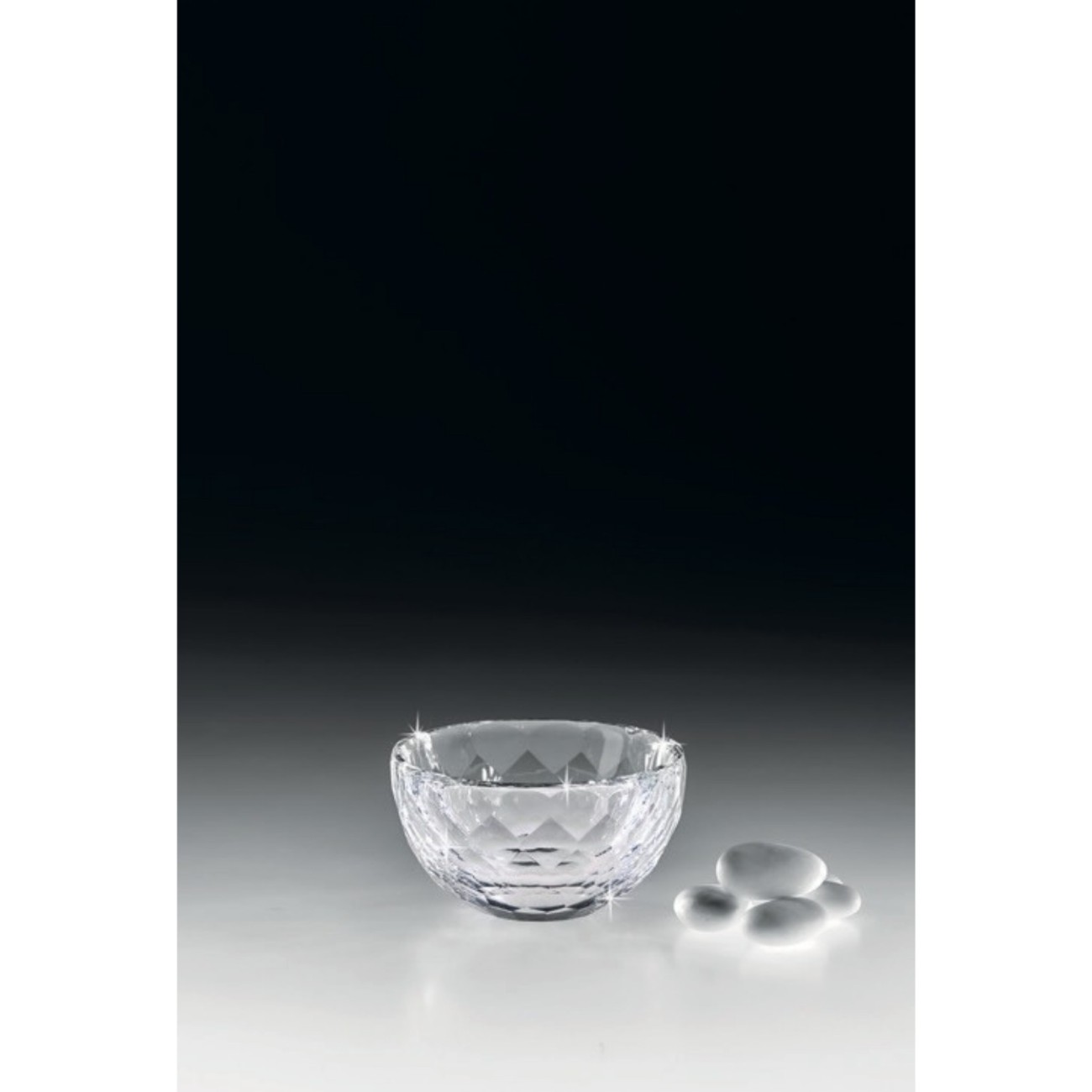 Ranoldi Μπομπονιέρα/Μικρό μπολ χωρίς καπάκι 8X8X4cm σειρά Crystal 