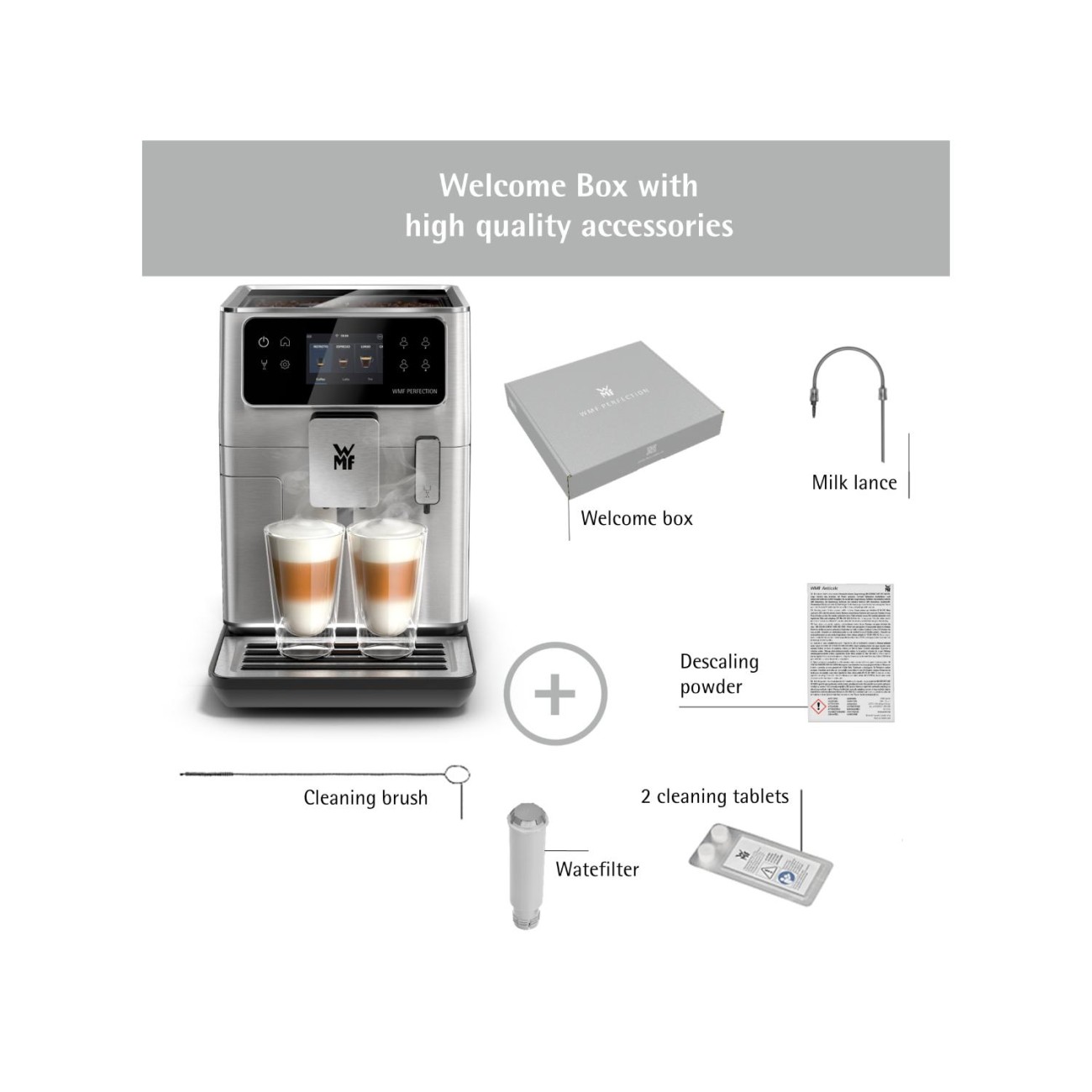 WMF Αυτόματη μηχανή εσπρέσσο Silver σειρά Perfection 640 Αυτόματες Καφετιέρες