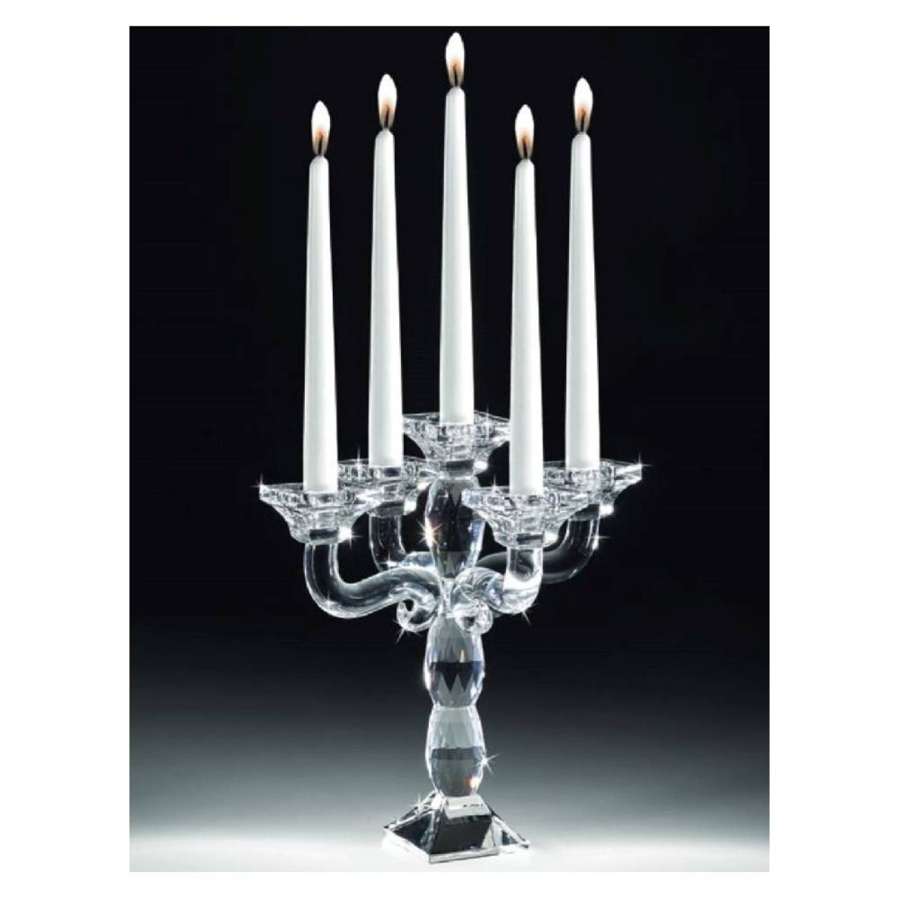 Ranoldi Κηροπήγιο 26X26X30cm πενταπλό σειρά Crystal Gennaio
 Κηροπήγια