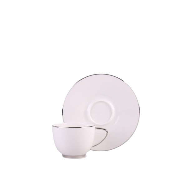 Prouna Πιάτο καφέ/τσαγιού Fine Bone China σειρά Dimora Platinum Prouna Πιάτο καφέ/τσαγιού Fine Bone China σειρά Dimora Platinum