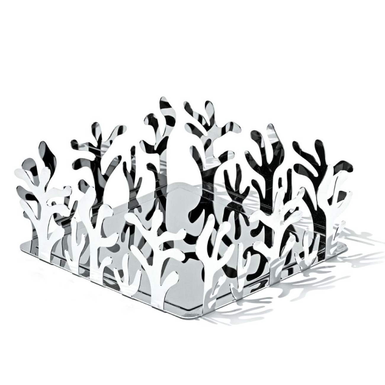Alessi Χαρτοπετσετοθήκη επίπεδη 20,5εκ. stainless steel 18/10 σειρά Mediterraneo Αξεσουάρ Σερβιρίσματος