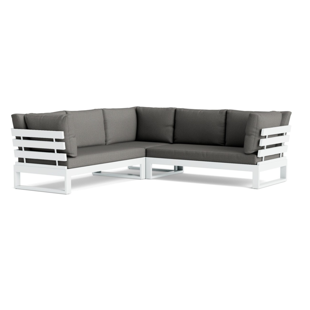Life Outdoor Living Σαλονάκι λευκό/mist grey σετ 5 τεμ. σειρά Ibiza Έπιπλα Κήπου