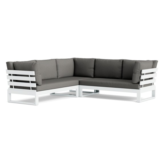 Life Outdoor Living Σαλονάκι λευκό/mist grey σετ 5 τεμ. σειρά Ibiza Life Outdoor Living Σαλονάκι λευκό/mist grey σετ 5 τεμ. σειρά Ibiza