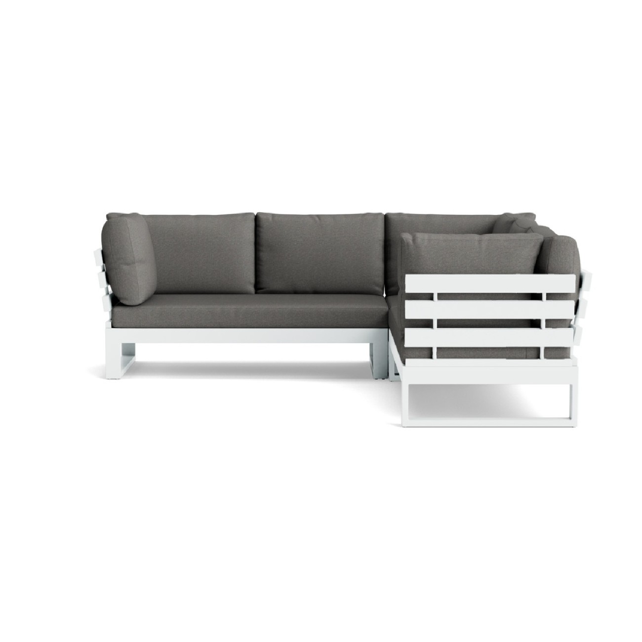 Life Outdoor Living Σαλονάκι λευκό/mist grey σετ 5 τεμ. σειρά Ibiza Έπιπλα Κήπου