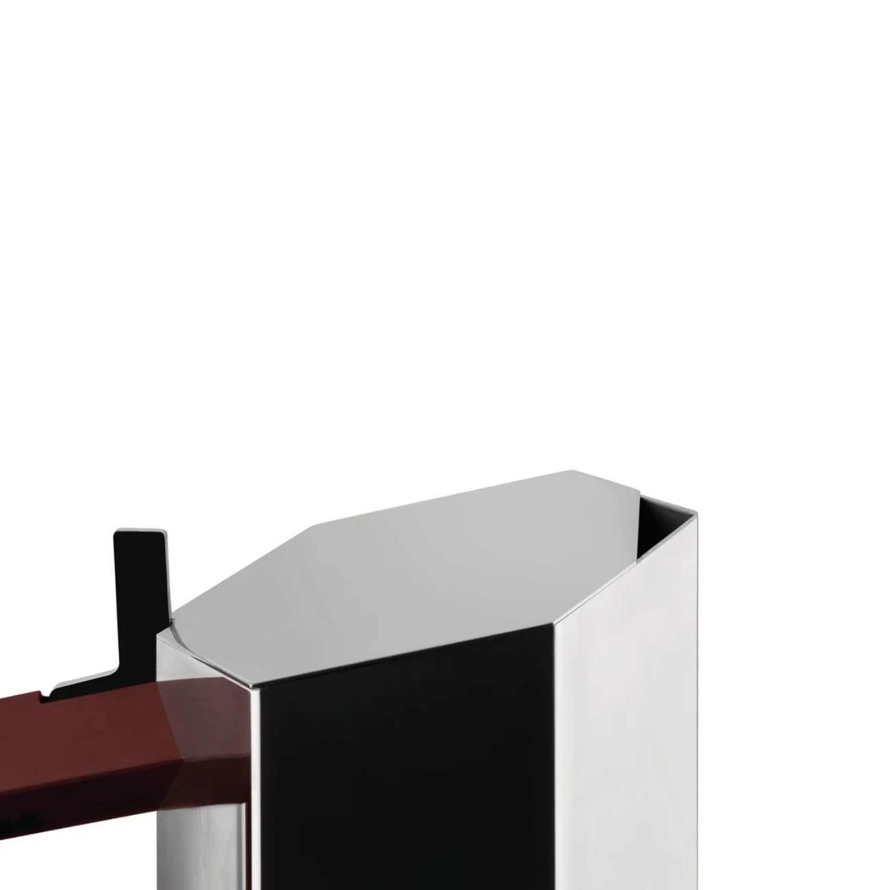 Alessi Καφετιέρα εσπρέσσο 0,15 λτ/3 φλ. Stainless Steel/Burgundy σειρά Mehnir Καφές/Τσάι